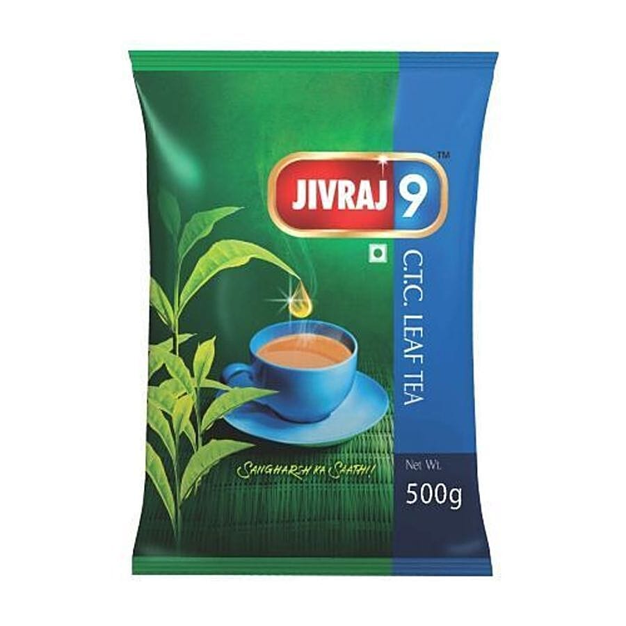 Jivraj9 Ctc Leaf Tea, 500 G