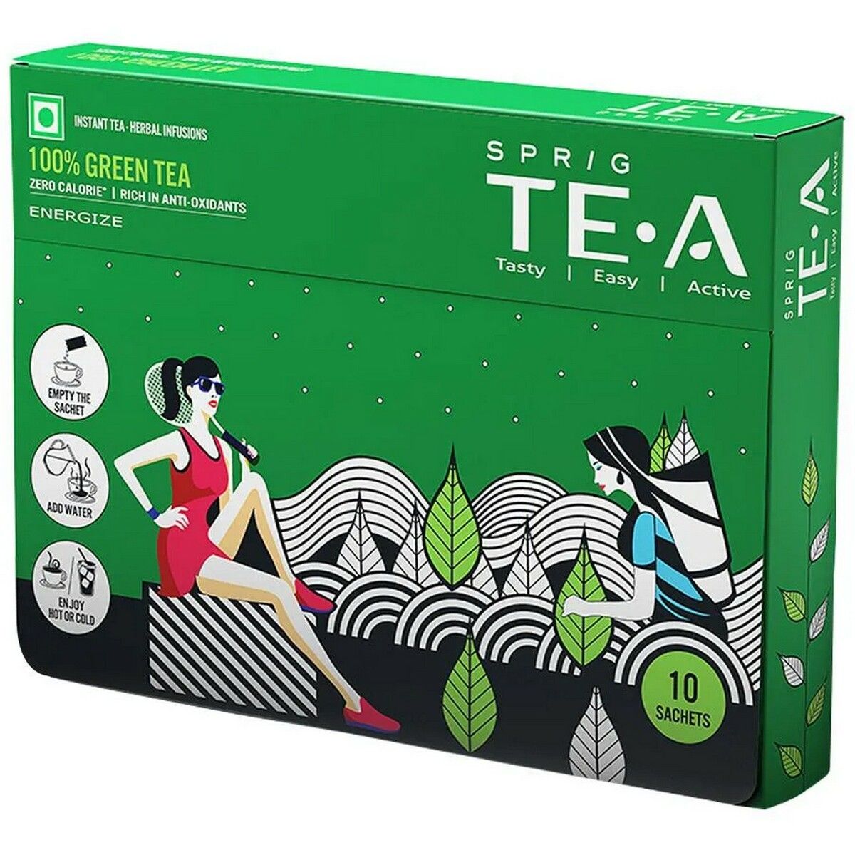 Sprig Te.A 100% Green Tea Pack