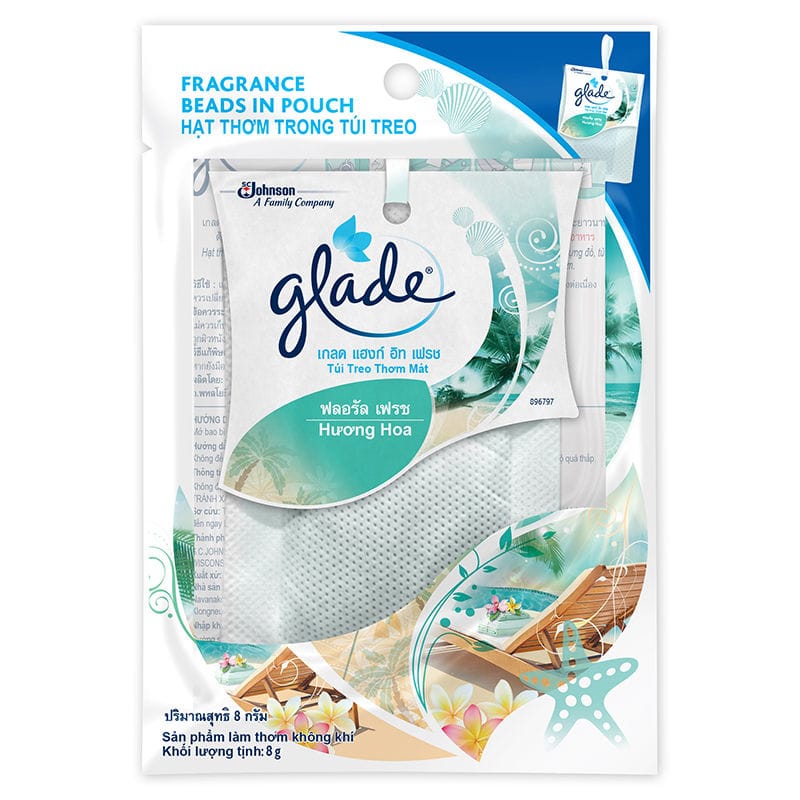 Glade Hang It Fresh Air Freshener Floral, 8 gm