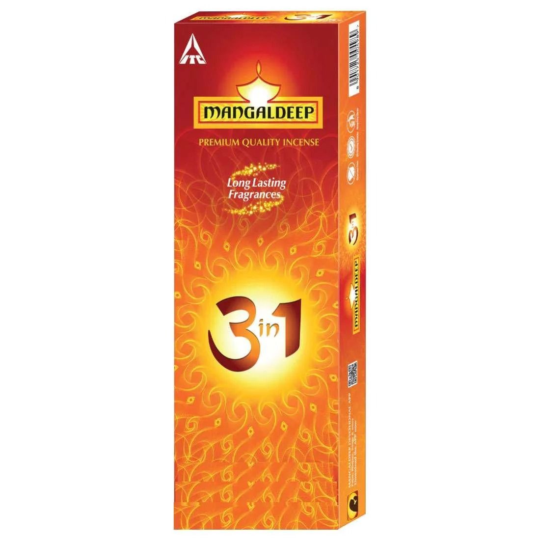 Mangaldeep Long Lasting Fragrances 3In1, 92 gm (Free Container)