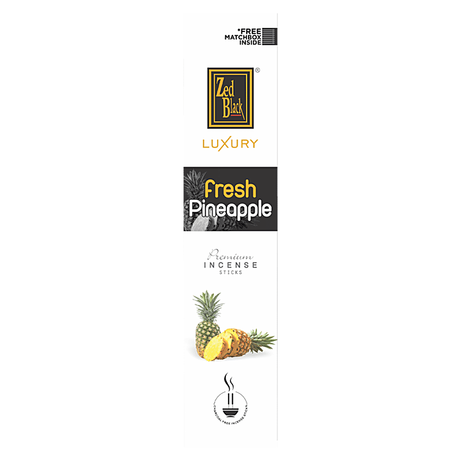 Zed Black Agarbatti Luxury - Pineapple, 95 G