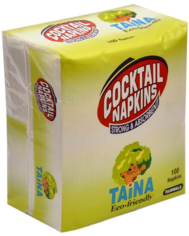 Taina White Paper Napkins