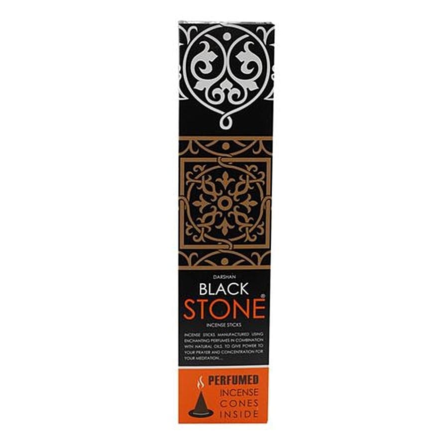 Darshan Black Stone Incense Sticks - 90 G