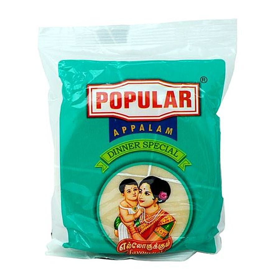 Popular Appalam - Dinner Special, 220 G Pouch