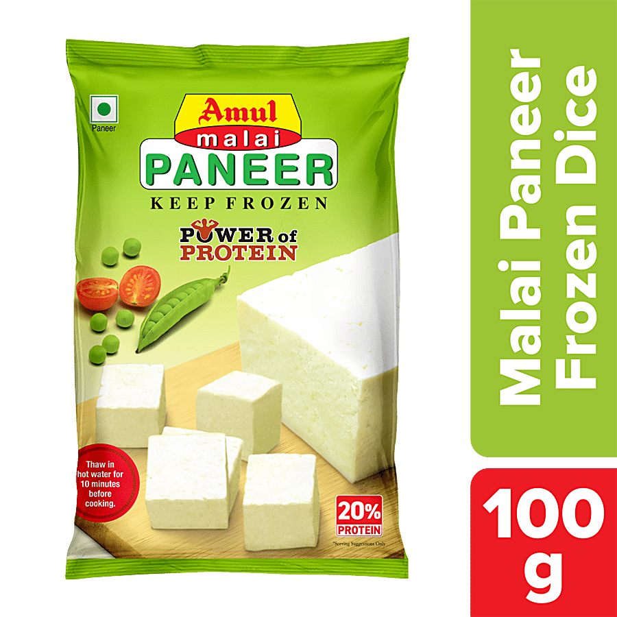 Amul Malai Paneer, 100 G Pouch
