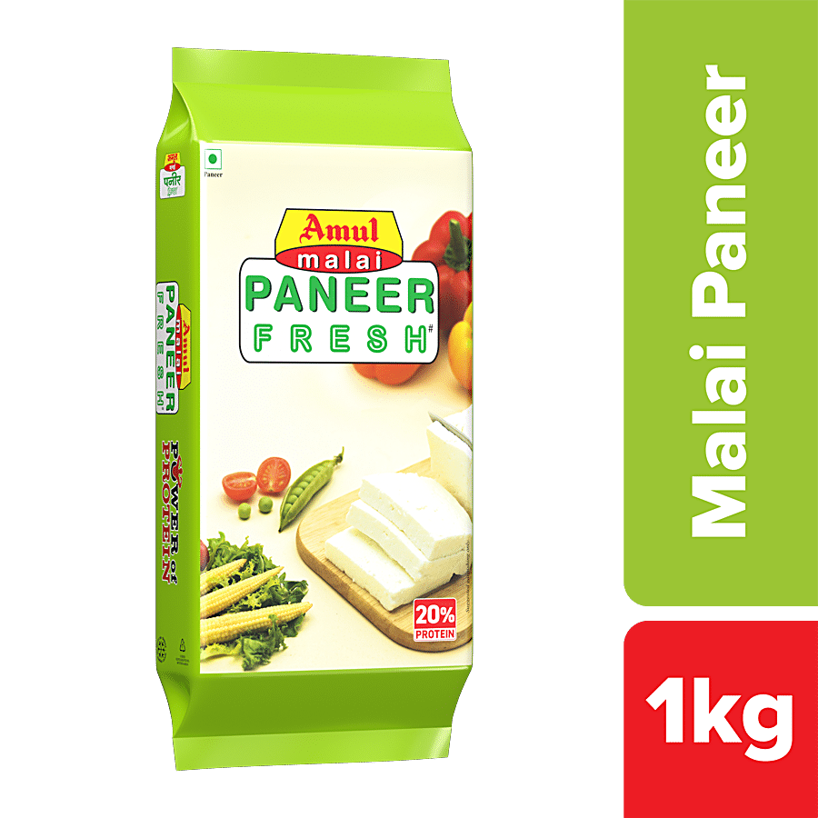 Amul Fresh Malai Paneer, 1 Kg Pouch