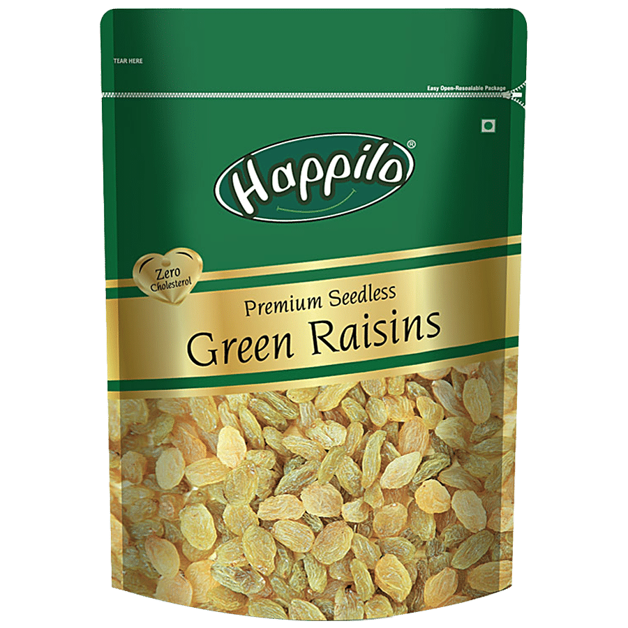 Happilo Premium Seedless Green Raisins, 250 g