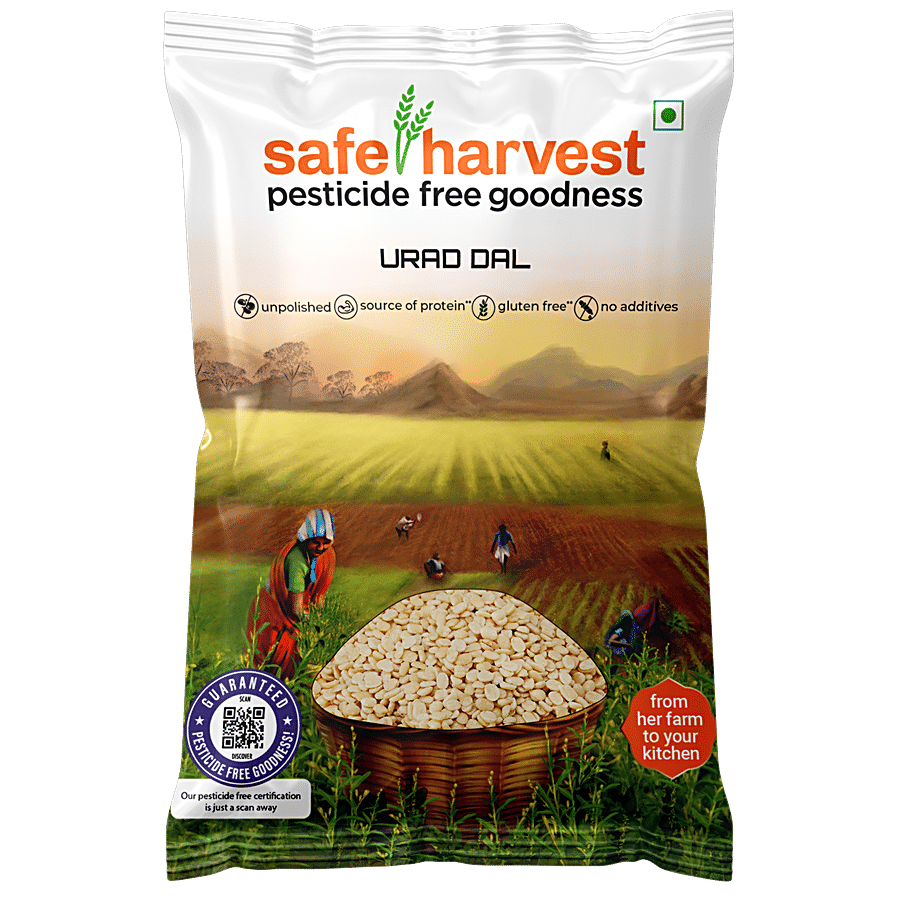 Safe Harvest Urad Dal/Uddina Bele - Pesticide Free, 500 G