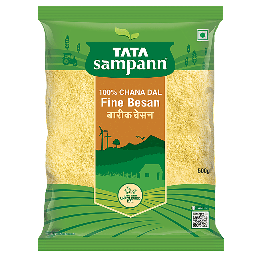 Tata Sampann Fine Besan/Kadale Hittu - 100% Chana Dal, 500 g