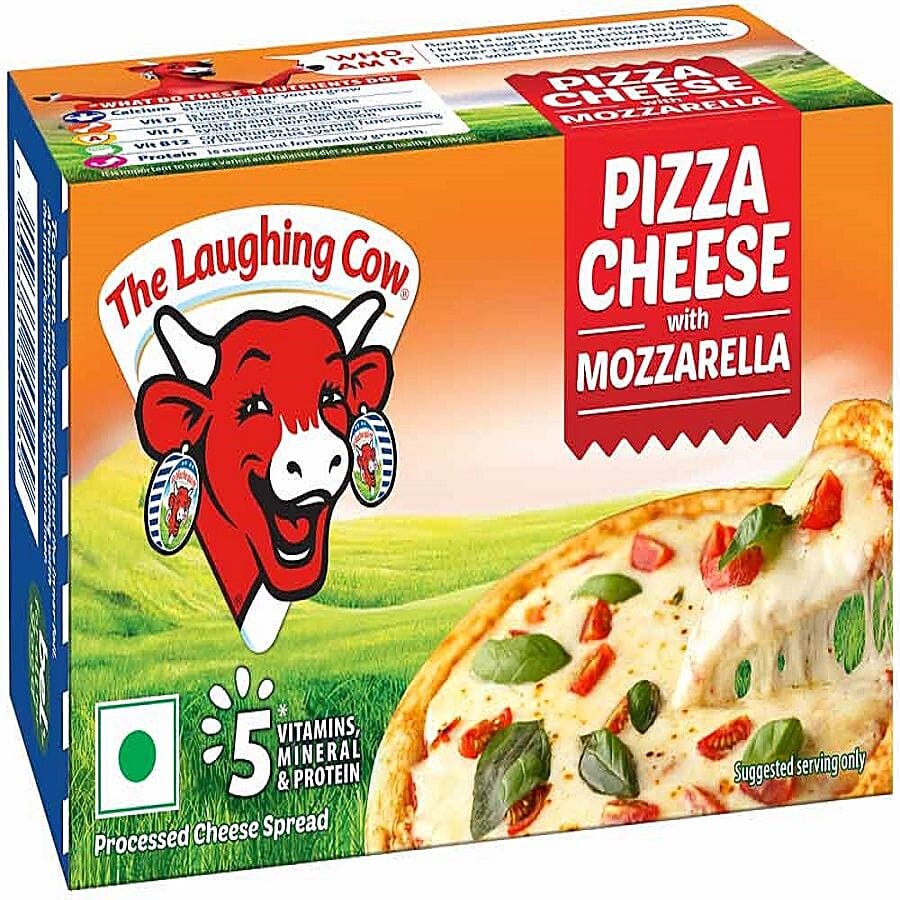 The Laughing Cow Pizza Cheese Block With Mozzarella, 200 G