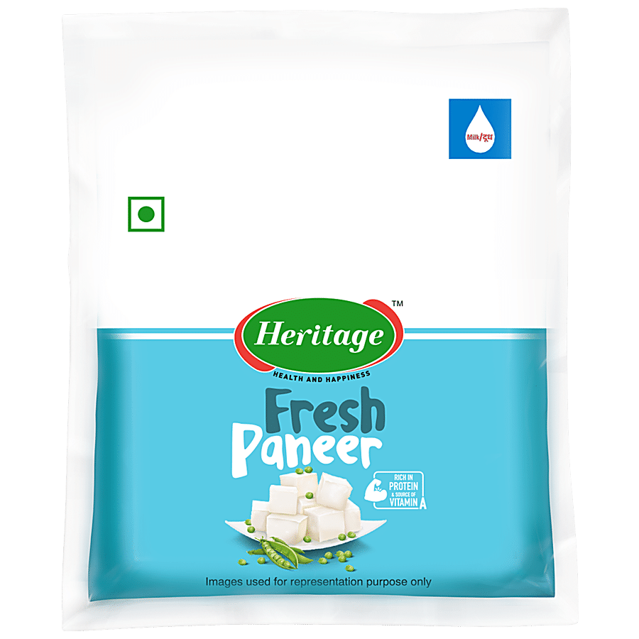 Heritage Fresh Paneer, 200 G Pouch