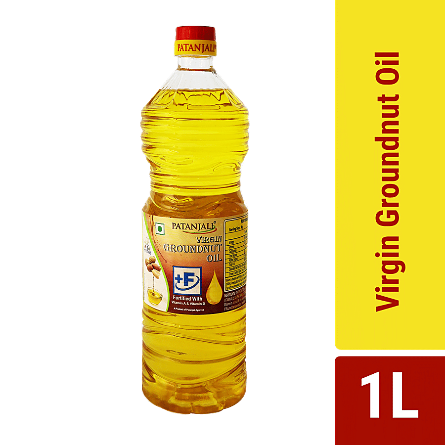 Patanjali Virgin Groundnut Oil, 1 L Bottle