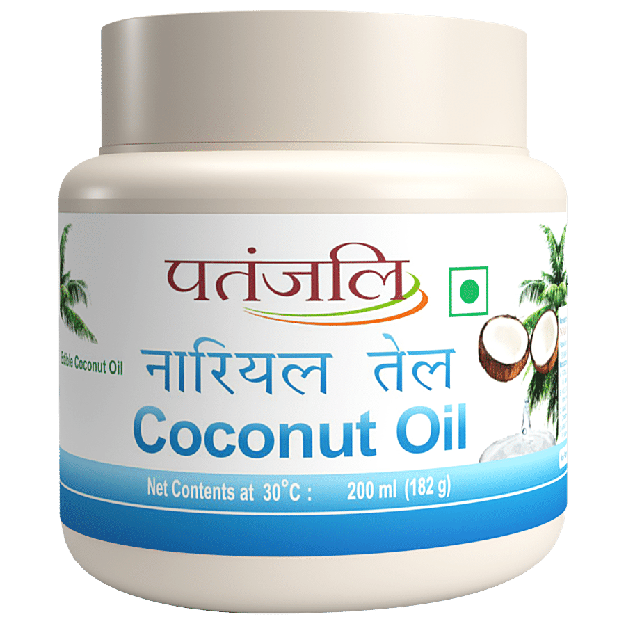 Patanjali Coconut Oil, 200 Ml Jar