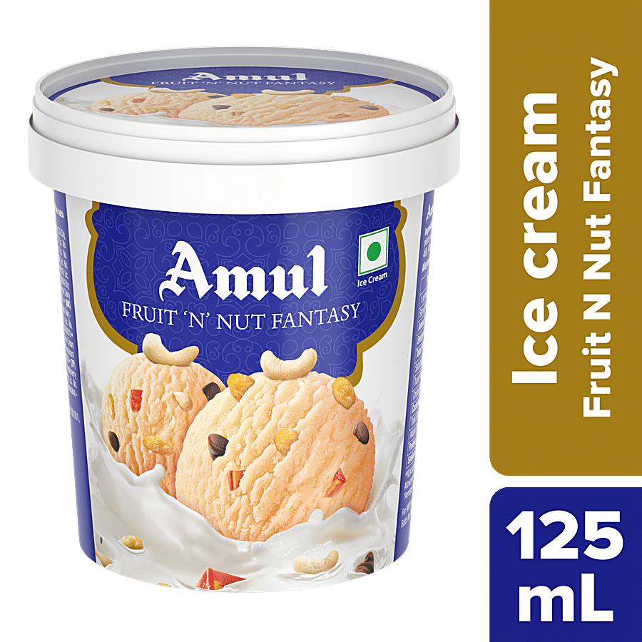 Amul Fruit 'N' Nut Fantasy - Ice Cream, 125 Ml Cup