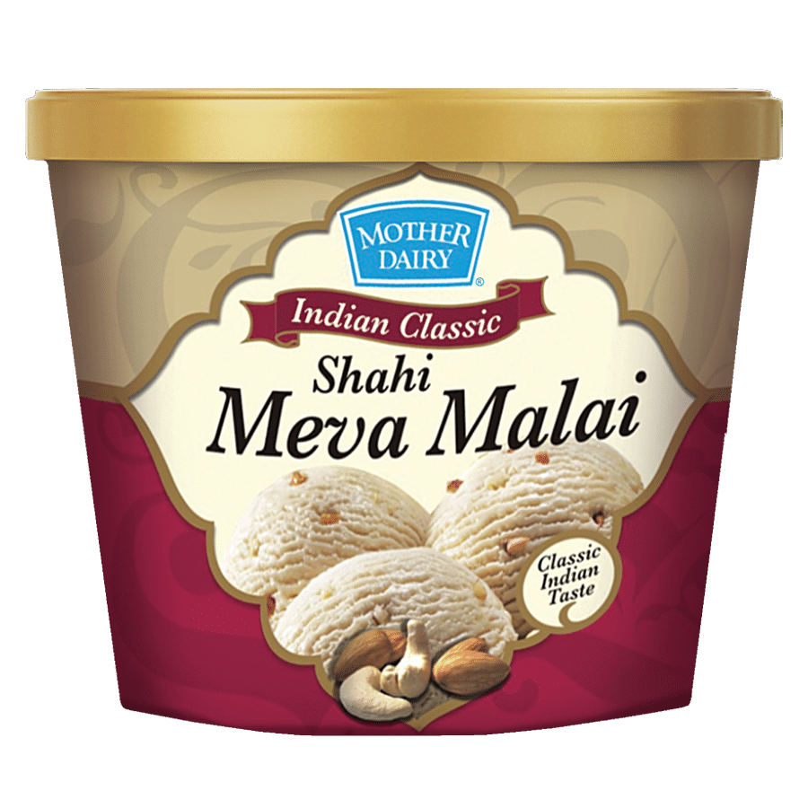 Mother Dairy Shahi Meva Malai Basundhi & Kheer Flavour With Nuts Ice Cream, 115 Ml Cup