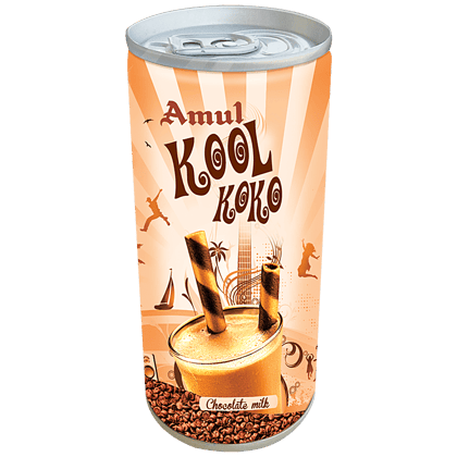 Amul Kool Koko - Chocolate Milk, 200 Ml Can Amul Kool Koko - Chocolate Milk, 200 Ml Can