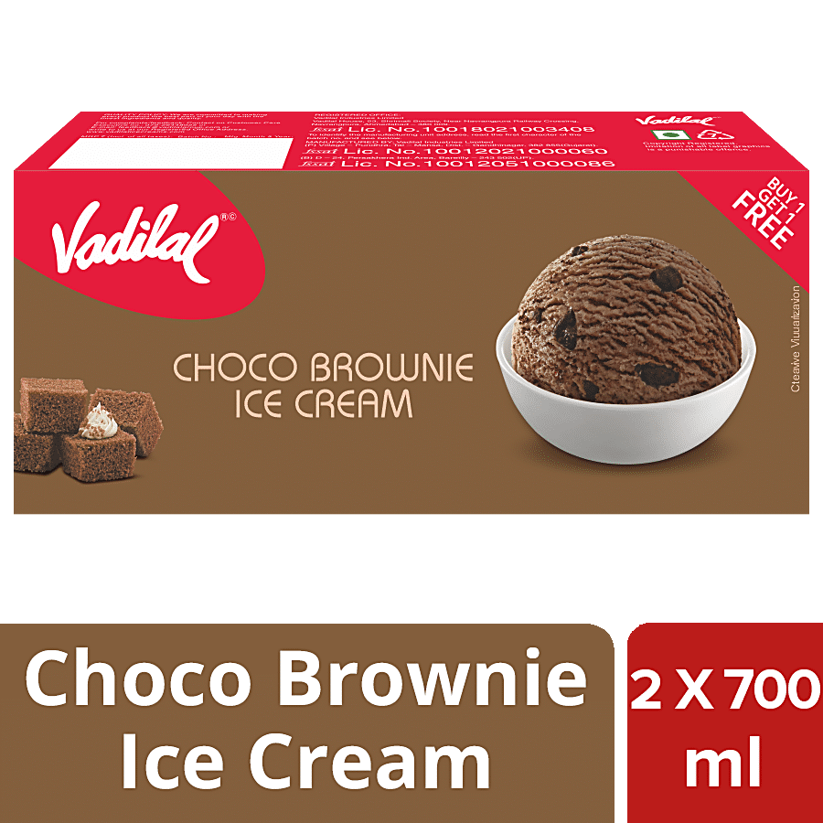 Vadilal Choco Brownie Ice Cream, 700 Ml