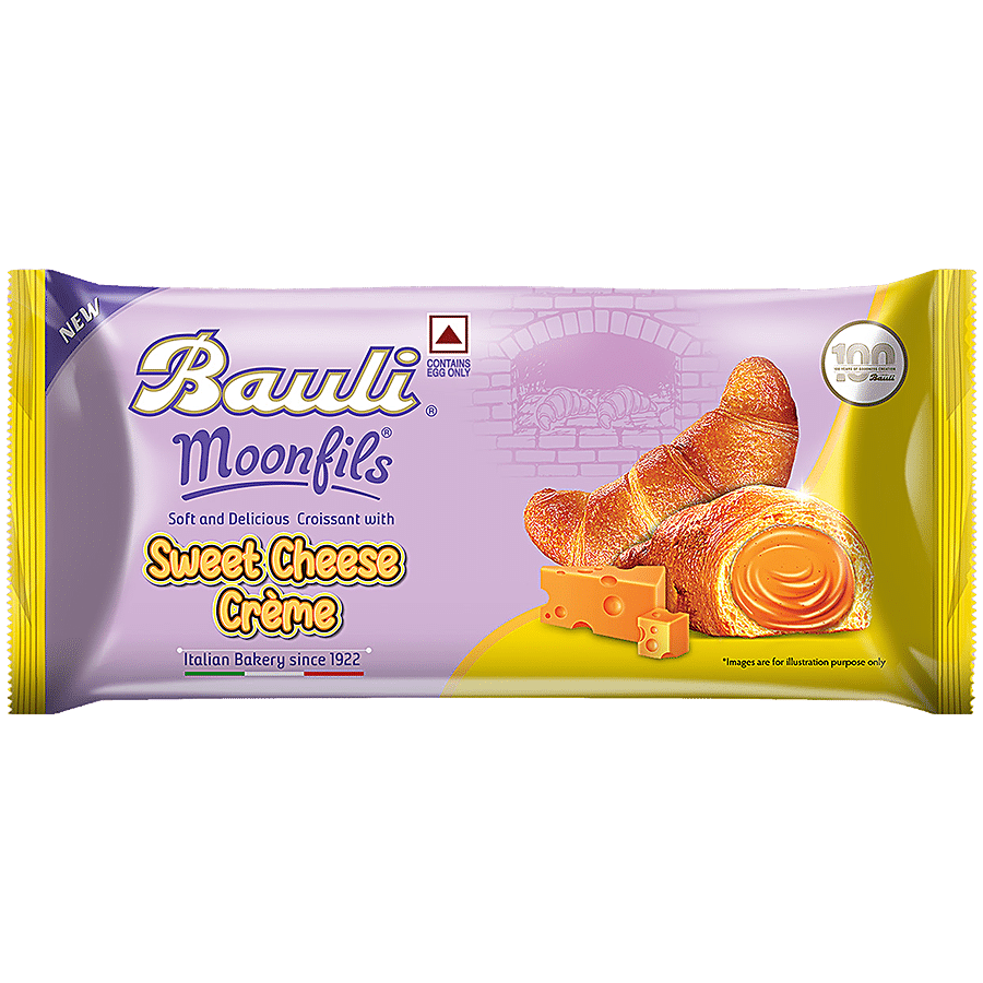 Bauli Moonfils Croissant - Sweet Cheese Creme, 45 G