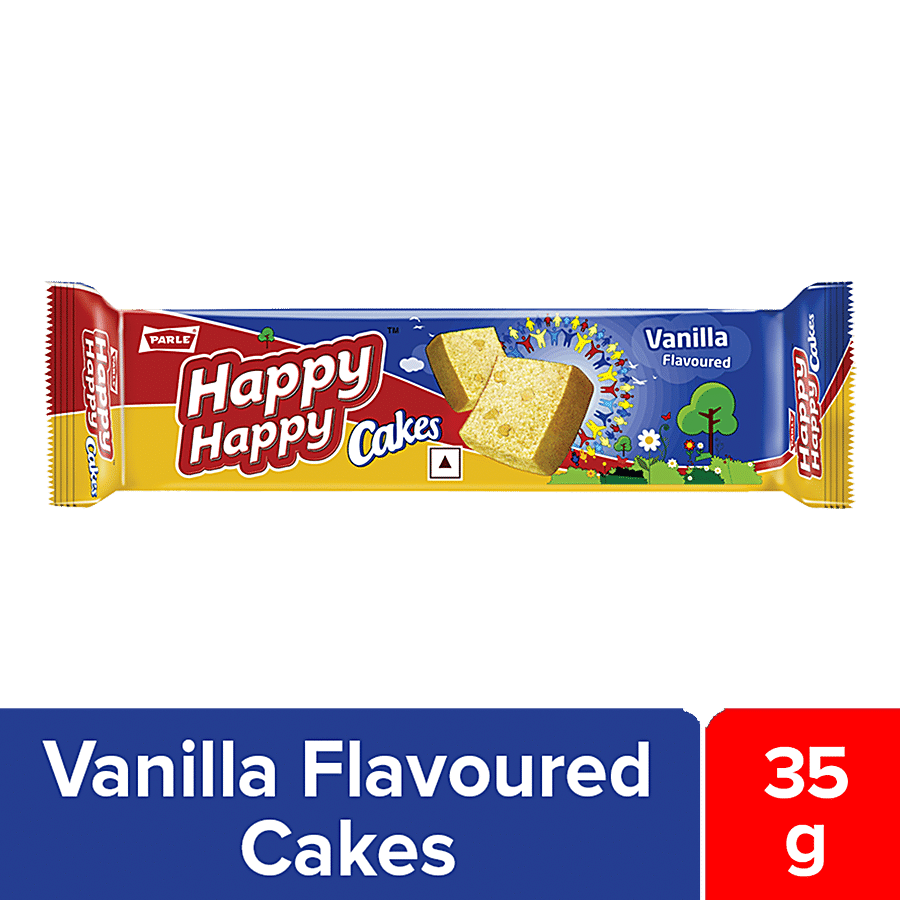 Parle Happy Happy Egg Cake - Vanilla, 35 G Pouch