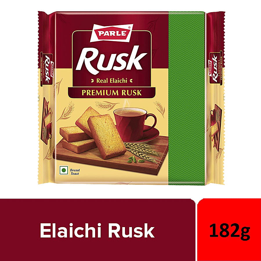 Parle Premium Rusk - Real Elaichi, 182 G Carton