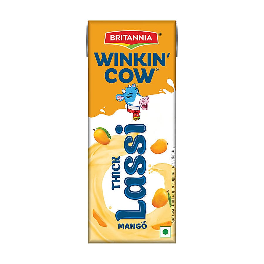 Britannia Winkin Cow Mango Lassi, 180 Ml Tetra Pack