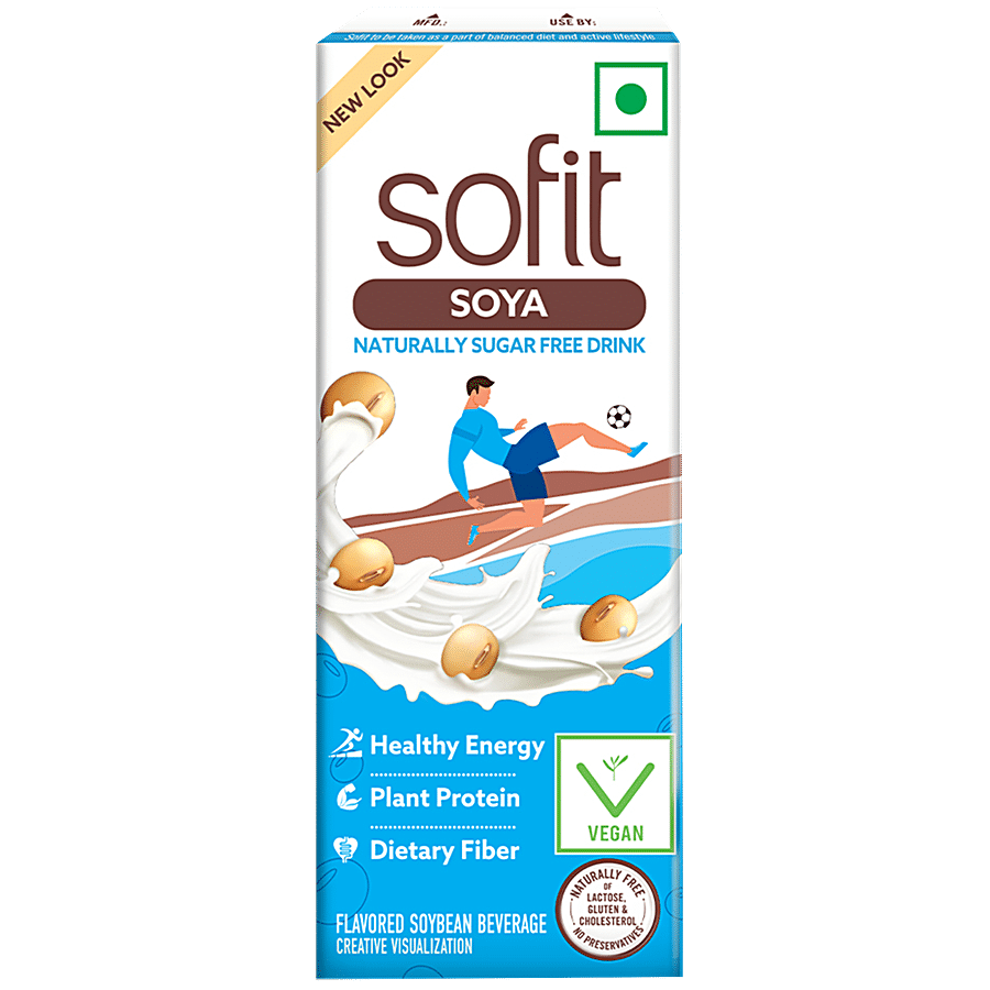 Sofit Soya Naturally Sugar Free Drink, 180 Ml Tetra