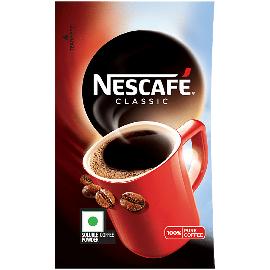 Nescafe Classic Instant Coffee - 100% Pure, Rich & Soluble Powder, 3.5 G