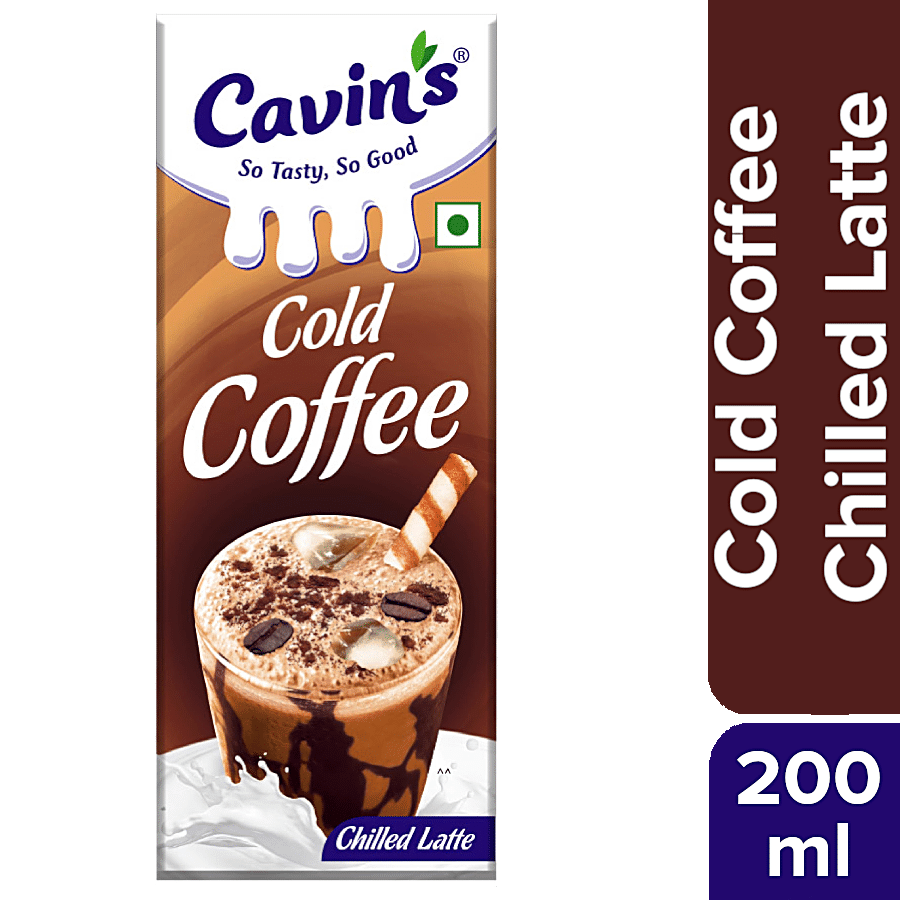 Cavins Cold Coffee -Immunity Booster, Chilled Latte, 200 Ml