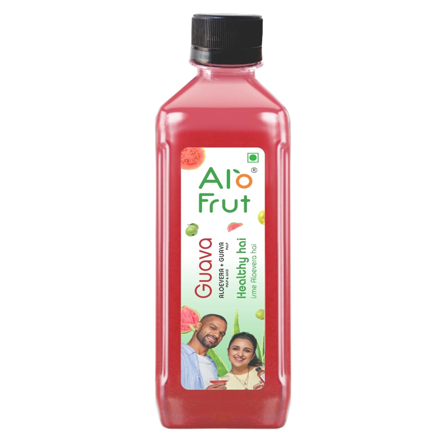 Alo Frut Guava Aloevera Chunks & Juice 150 ml (Pack of 60) - 1 Case | Fruit Juice Mai Aloevera Pulp | Healthy Hai Isme Aloevera Hai | Ready To Serve Drink (Guava Aloe Vera, Pack of 60)
