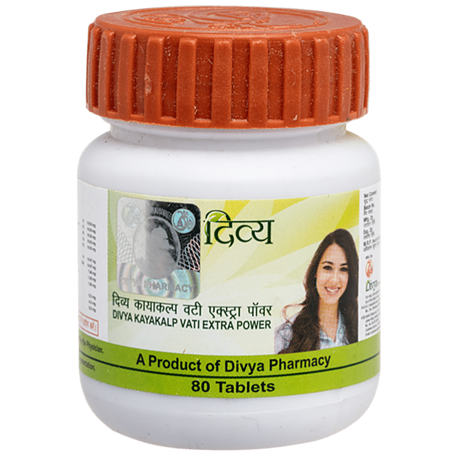 Patanjali Divya Kayakalp Vati - Extra Power, 80 Pcs