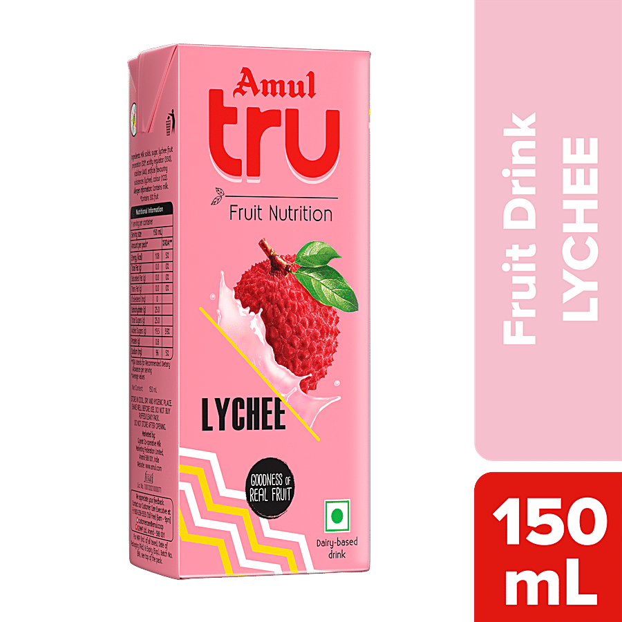 Amul Tru Litchi, 150 Ml Tetra Pak