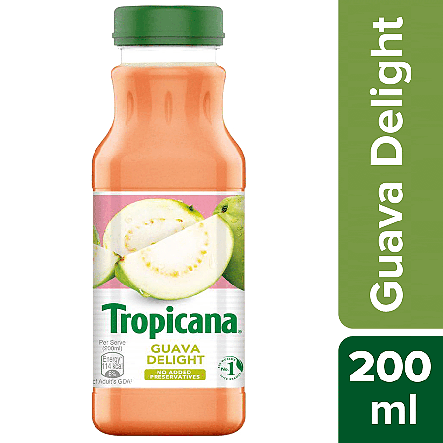 Tropicana Guava Delight Juice - Aseptic Pack, 200 Ml Bottle
