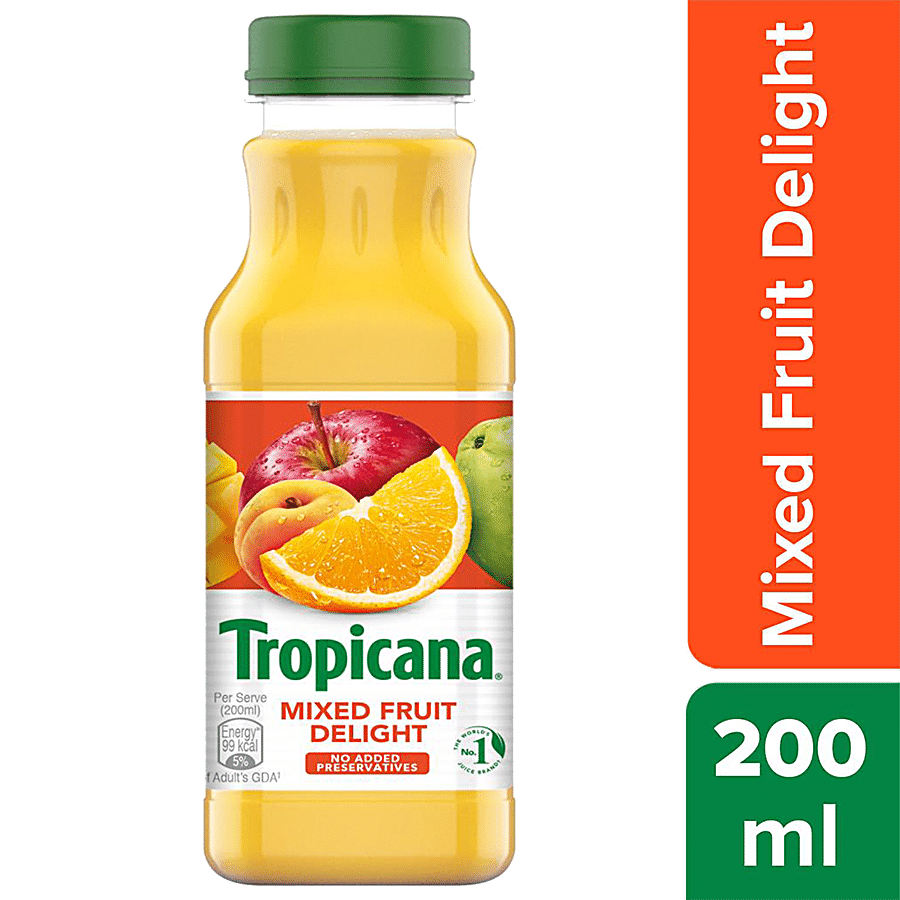Tropicana Mixed Fruit Delight Juice - Aseptic Pack, 200 Ml Bottle