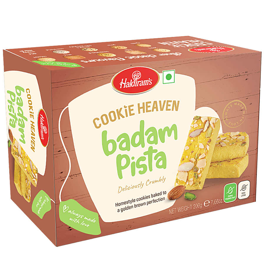 Haldiram's Cookie Heaven Badam Pista Cookies, 200 g