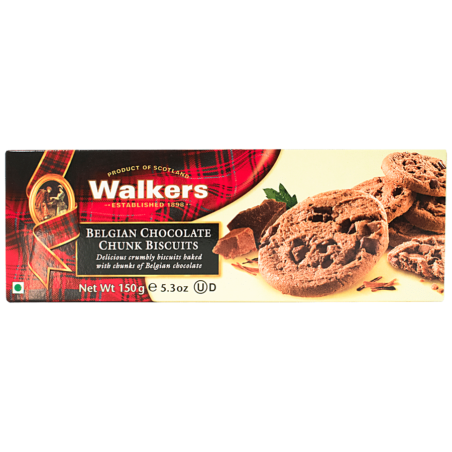 Walkers Belgian Chocolate Chunk, 150 g