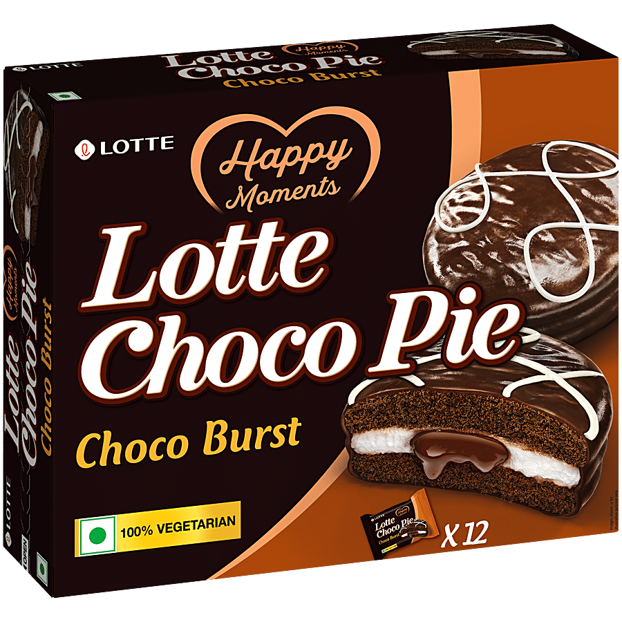 Lotte Choco Pie - Choco Burst (Pack Of 12)