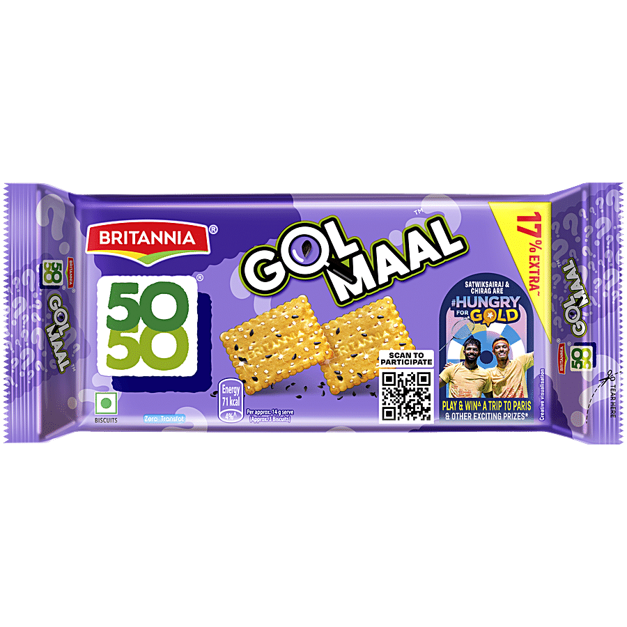 Britannia 50-50 Gol Maal Cracker, 200 G