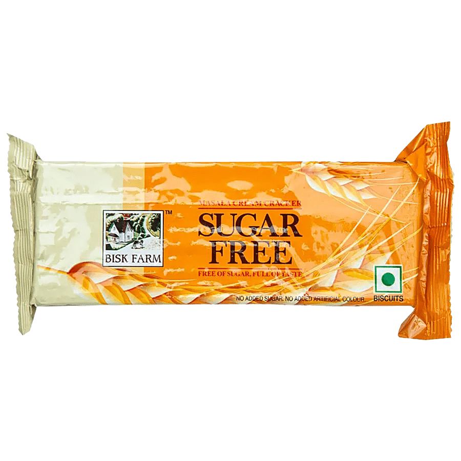 Bisk Farm Sugar Free Cream Cracker Biscuit - Masala, 250 G Pouch