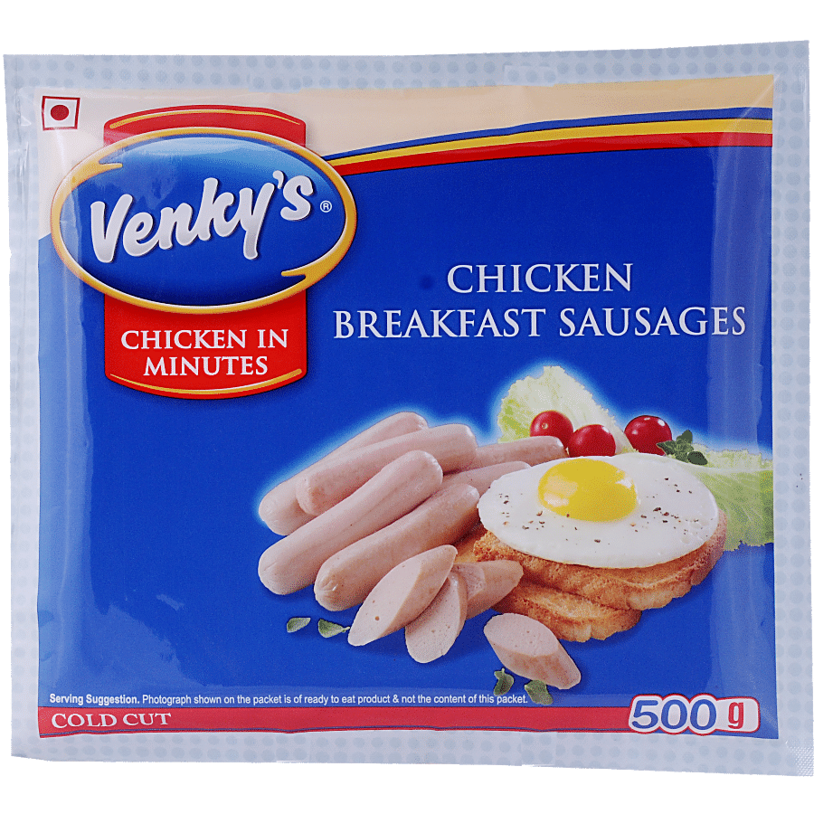 Venkys Chicken - Breakfast Sausages, 500 G