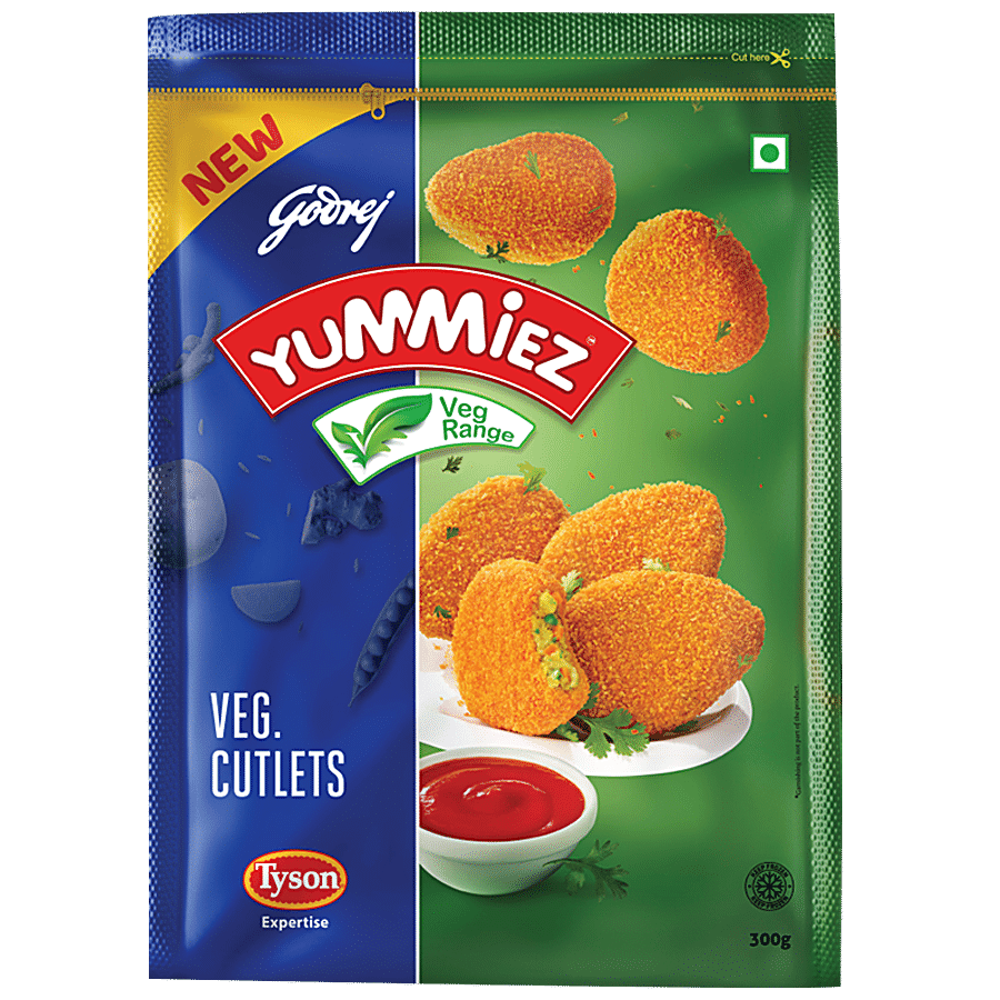 Godrej Yummiez Yummiez Veg Cutlet, 300 G
