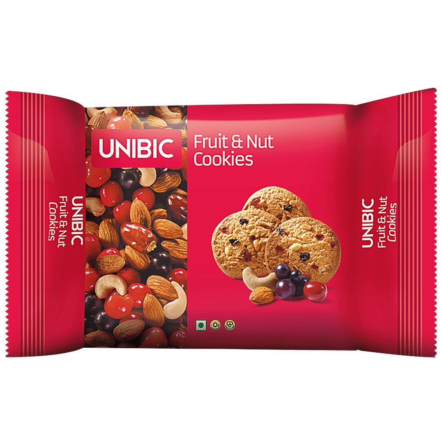Unibic Cookies - Fruit & Nut, 150 G Carton