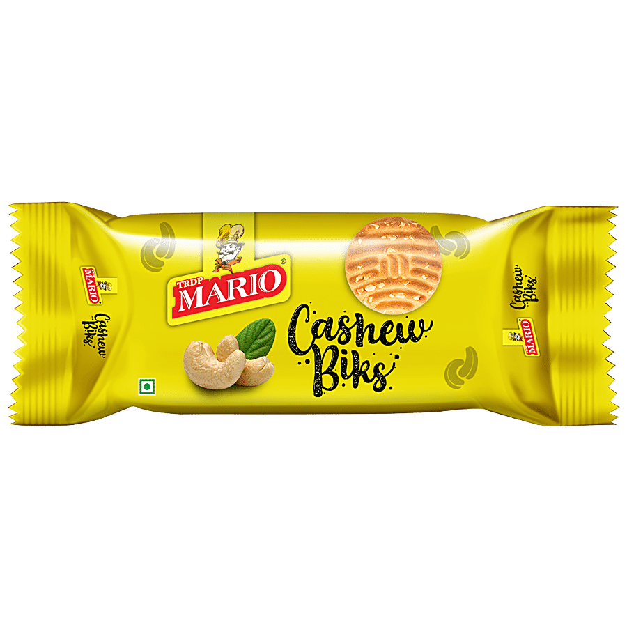 Trdp Mario Cashew Biks - Cookies, Delicious & Crunchy, 67 G