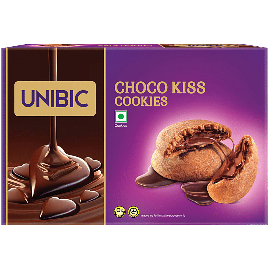 Unibic Foods Centre Filled Cookies - Choco Kiss, For Snacking, 250 g