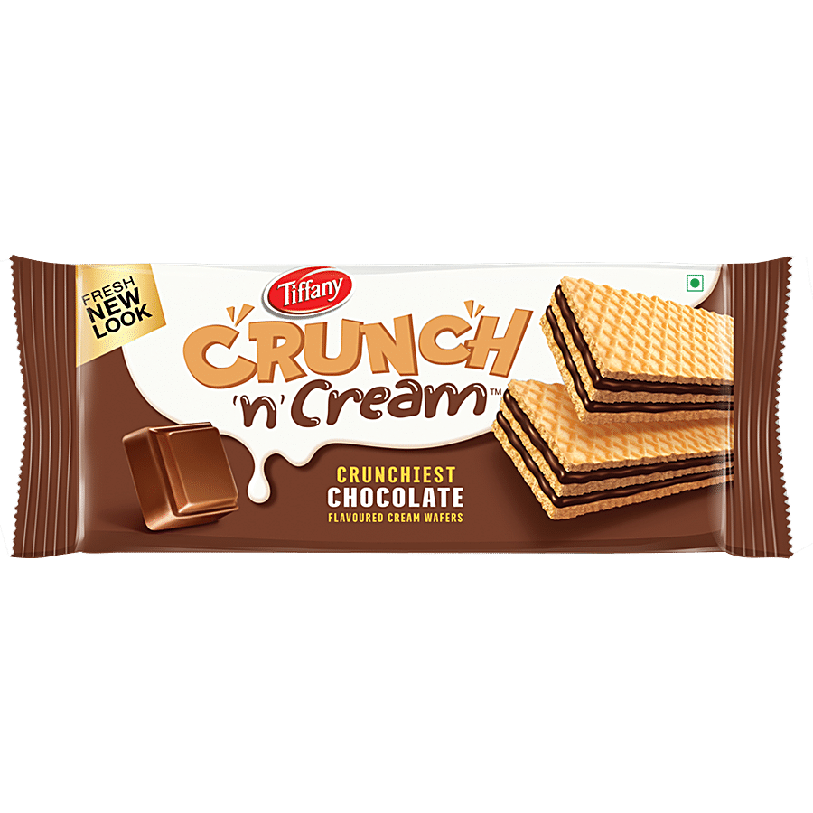 Tiffany Cream Wafers - Chocolate Flavored, 65 G