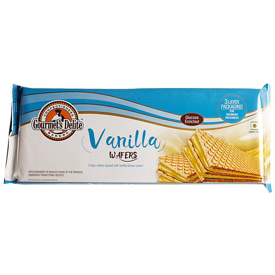 Gourmets Delite Wafers - Vanilla, 130 G
