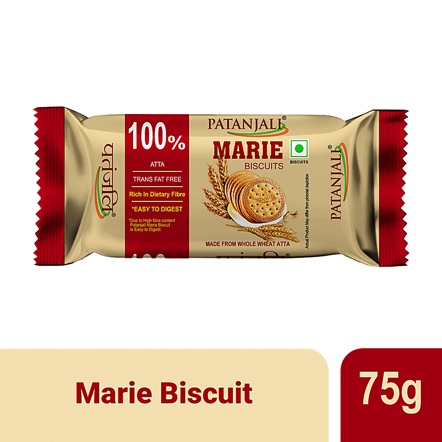 Patanjali Biscuits - Marie, 75 G
