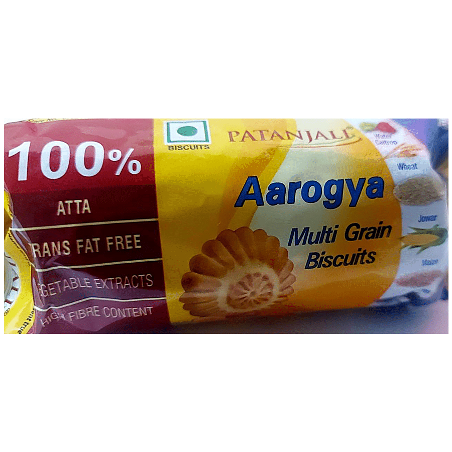 Patanjali Aarogya Biscuits - Multi Grain Supplement, 75 G