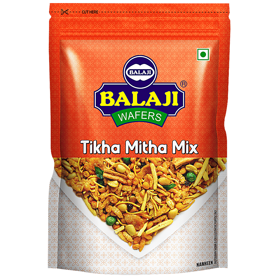 Balaji Namkeen Tikha Mitha Mix, 500 G Pouch