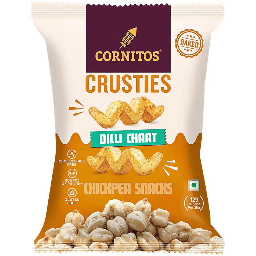 Cornitos Crusties Dilli Chaat Chickpea Puffs, 57 G
