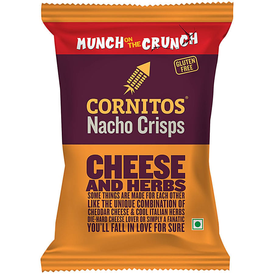 Cornitos Cheese & Herbs Nacho Crisps, 77 G